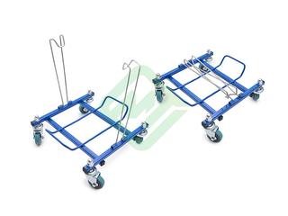 Набор для уборки пола Росмоп PRO-20r Basis, ведро красное, на тележке