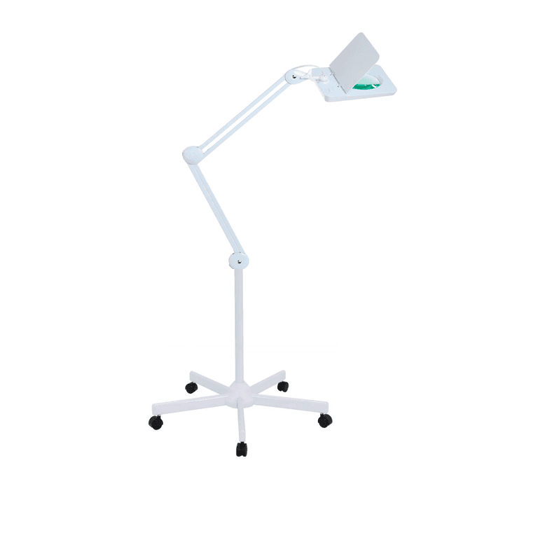Лампа лупа Med-Mos 9002LED (9008LED-D-127) бестеневая, на штативе (FS2), с РУ, регулировкой яркости и настройкой угла