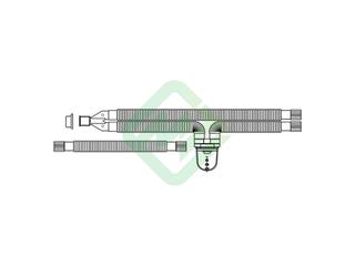Контур дыхательный Ассомедика 15М/1,6м, детский, гладкоствольный, 1 влагосборник
