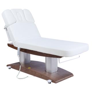 Массажный стационарный стол Mizomed MZ 2259H, с подогревом, белый/коричневый