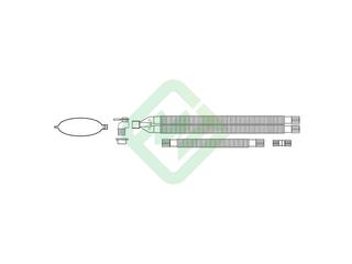 Контур дыхательный Ассомедика 15М/2,4м, детский, конфигурируемый, дыхательный мешок 1 л