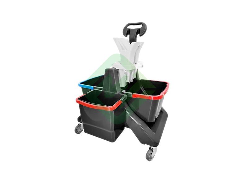 Тележка для уборки помещений Росмоп Кваттро Лайт OMNI A32L, с отжимом