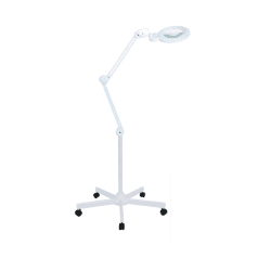 Лампа лупа Med-Mos 9006LED (9006LED-D-150) бестеневая, на штативе (FS2), со съёмной линзой и РУ   